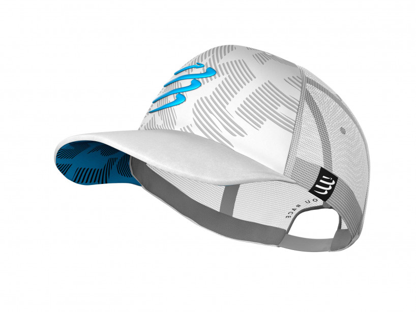 white-running-cap